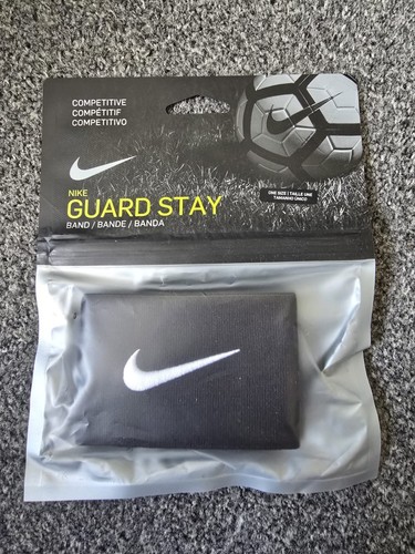 Nike Adult Unisex Guard Stay Band (Pair / Black / One Size) - FREE DELIVERY - Picture 2 of 2