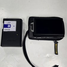 Sony Cyber-shot DSC-T200 Digital Camera Black Excellent 8.1MP 5x Zoom Bundle