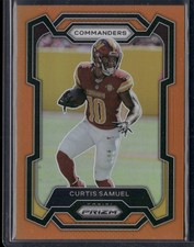 2023 Panini Prizm Curtis Samuel Orange Prizm /249 #294 Washington Commanders