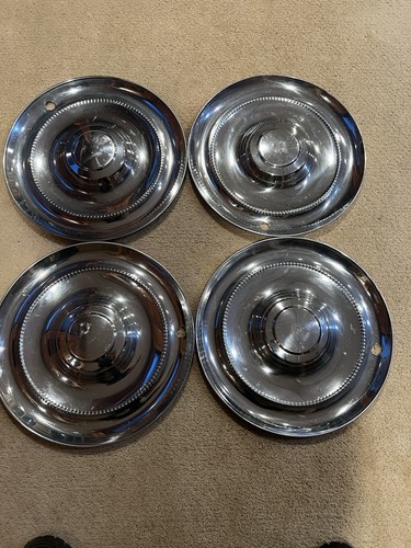 1951 1952 CHRYSLER 15” SARATOGA WINDSOR NEW YORKER HUBCAPS WHEEL COVERS
