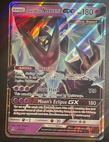 Dawn Wings Necrozma GX 63/156 Sm-Ultra Prism Ultra Rare Holo