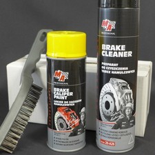 MA Bremssattellack Set 3tlg. Bremsenlack GELB hitzefest 400ml +Bremsenreinige...
