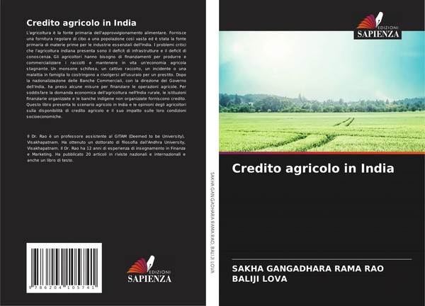 Sakha Gangadhara Rama Rao (U. A.) | Credito Agricolo In India | Taschenbuch-image
