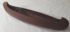 Native American? Antique Hand Carved Wood Dugout Canoe 21 inch Carving Model