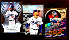 Mookie Betts 2021 Stadium Club Triumvirates Die Cut/2022 Dynasty, Launched Orbit