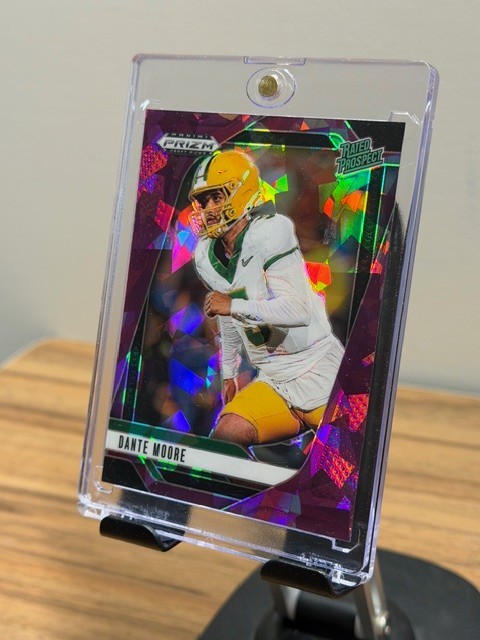 2025 Panini Prizm Draft #164 Dante Moore Purple Ice /199 Oregon Ducks