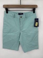 NEW Polo Ralph Lauren Boys Blue Green Chino Shorts Size 14 Classic Casual