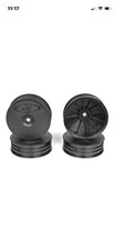 DE Racing Slim SpeedLine Buggy Wheels TLR 22 3.0-4.0 Front (Black) DER-SB4-SLB