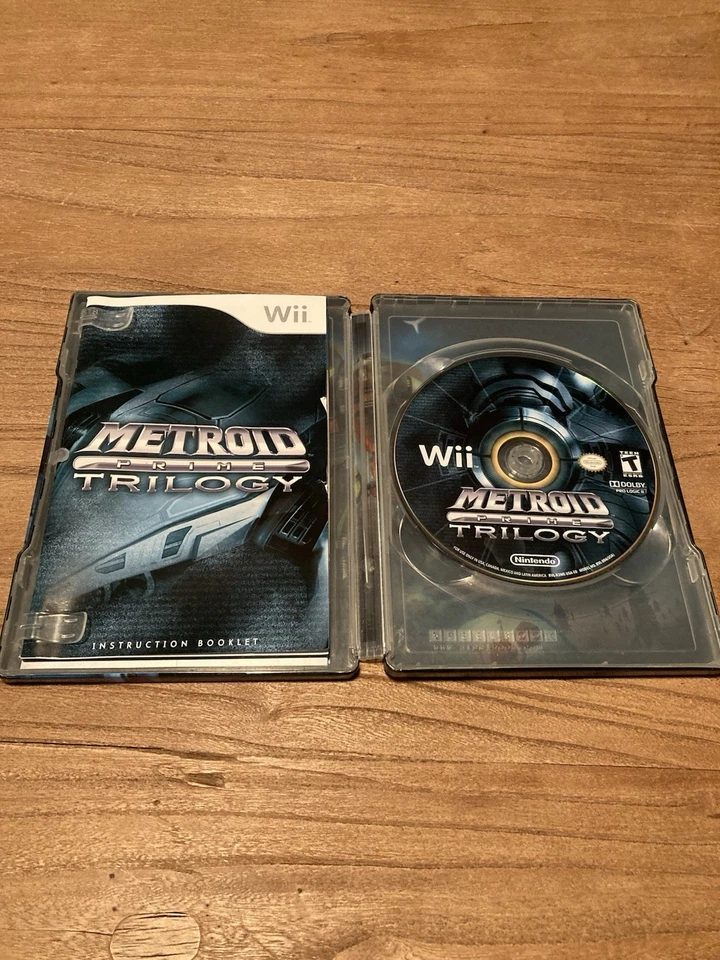 Lote de colección de videojuegos Metroid con Steelbook Metroid Prime Trilogy y más Foto 2 de 4