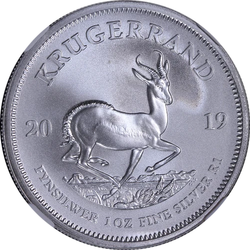 2019 South Africa 1 Ounce Silver Krugerrand NGC MS70 Ed Harbuz Autograph Label