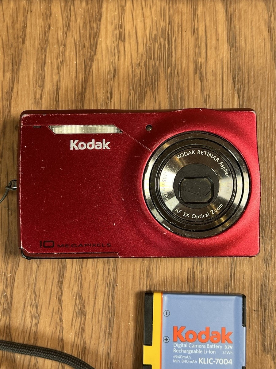 Kodak EasyShare M1033 - Red - 10.0MP Digital Camera & Battery - No