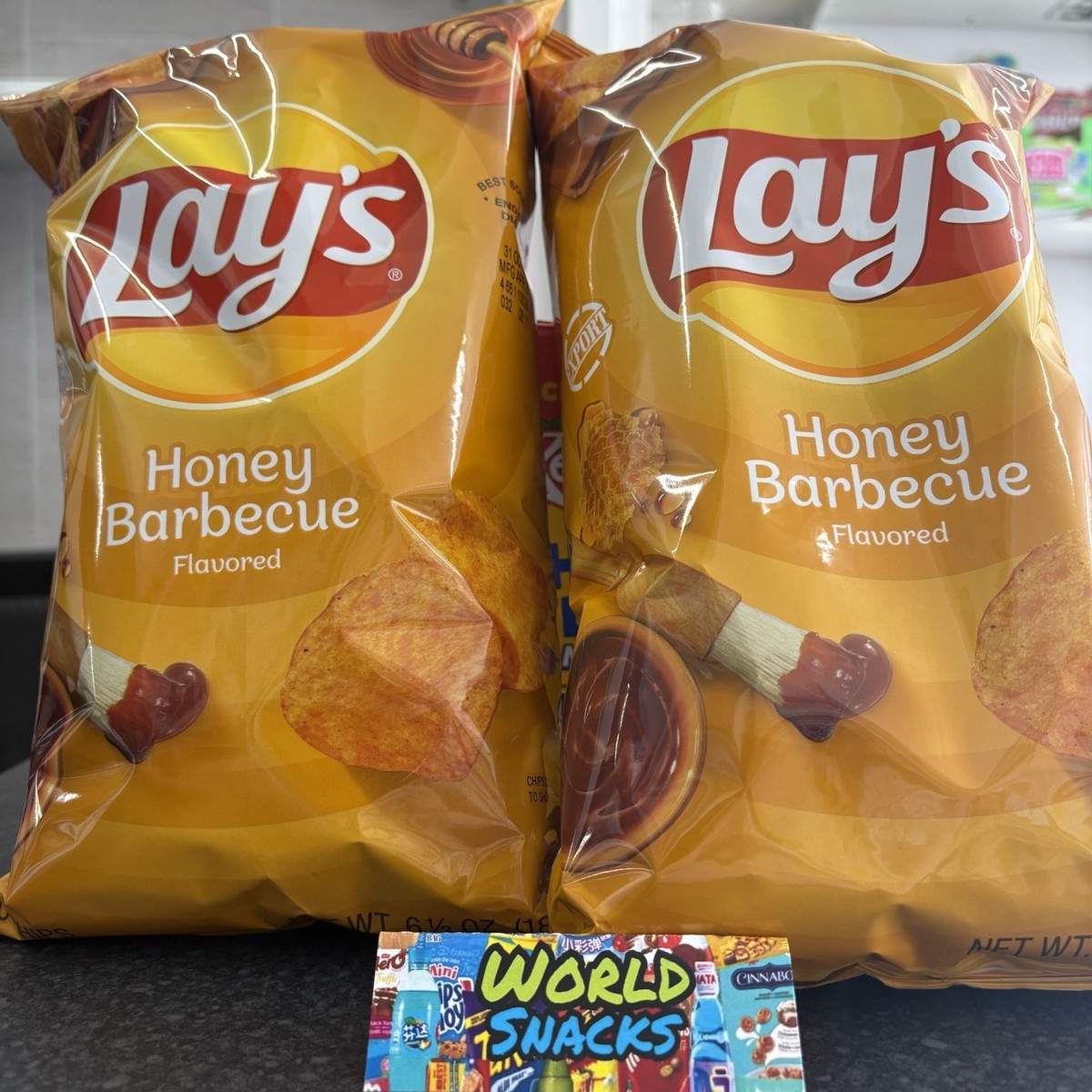 Lays Honey Barbecue X2 Big 180G Bags American Crisps Imported - Main Image
