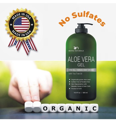 Aloe vera Gel - from 100% Pure Organic Aloe Infused with Manuka Honey - Picture 6 of 6