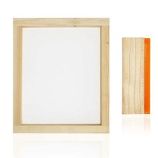 10 X 14 Inch Wood Silk Screen Printing Frame with 110 White Mesh and 1 Piece ...