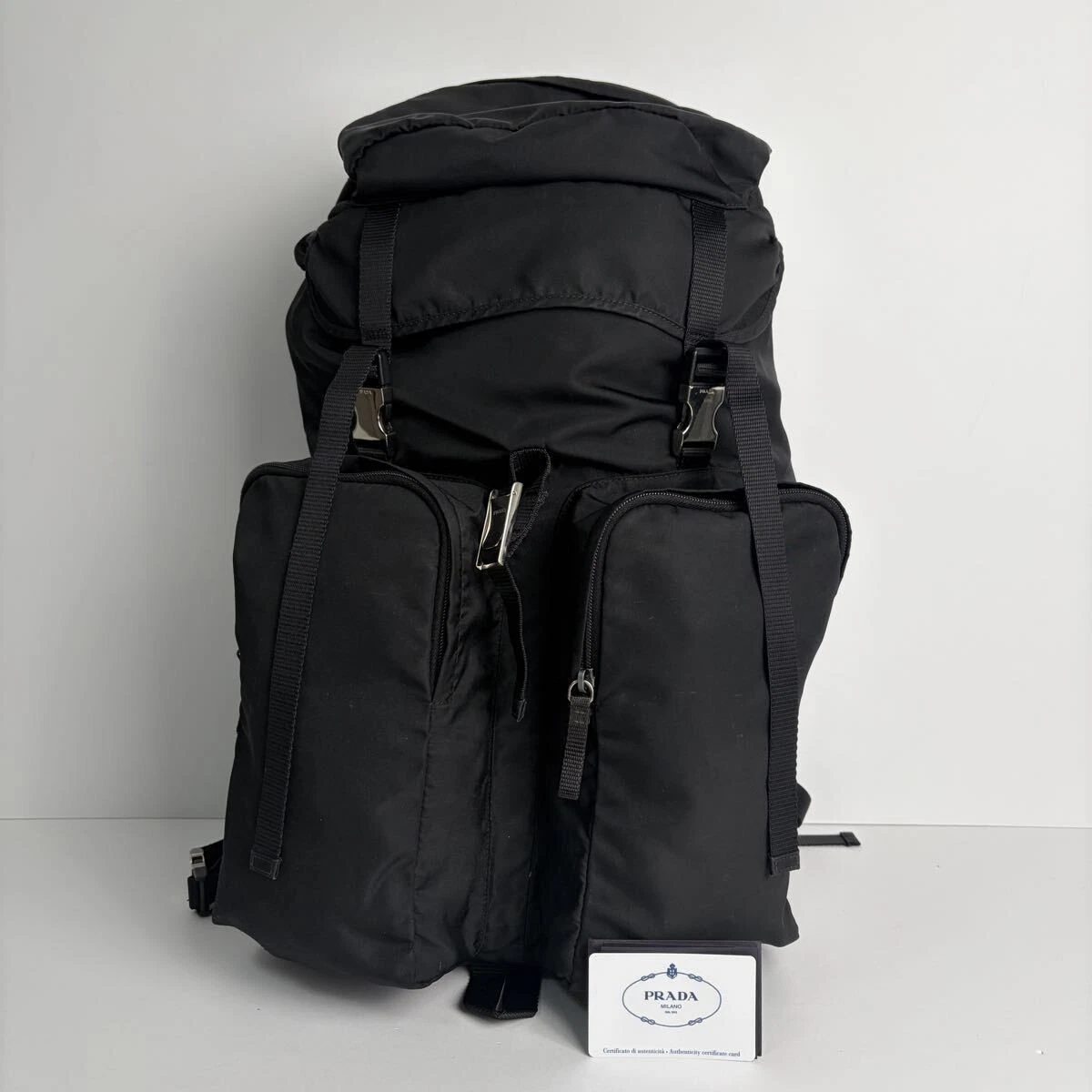 PRADA Nylon Backpack Bags for Men for sale | eBay
