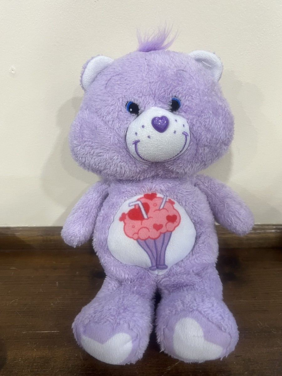 2019 Share Bear Care Bear Plush Stuffed Animal Purple Milkshake 12