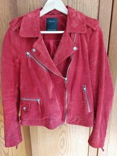 Bikerjacke, Damen, Größe: 40, VELOURS, Rot,...