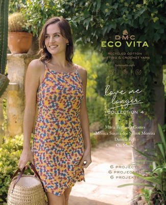 DMC Magazin Eco Vita Recycled Cotton Knitting & Crochet Yarn Size 3 / 6 Designs
