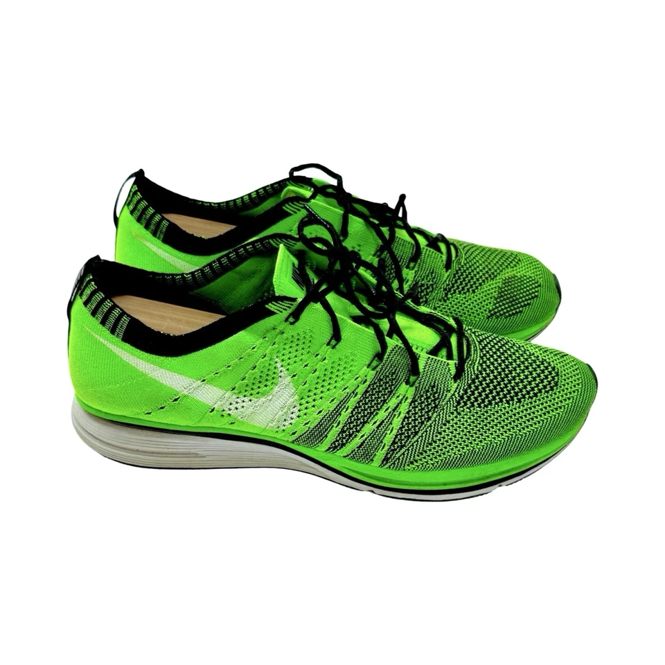 Rare 2012 Nike Flyknit Trainer Plus Electric Green OG Running Shoes 10.5 - Image 3 of 4