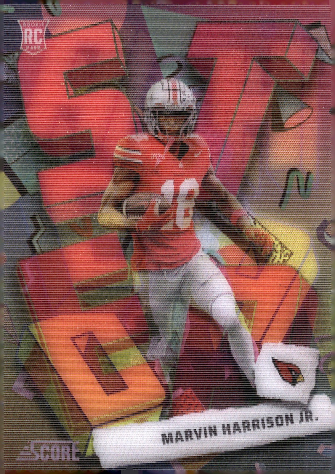 2024 Score 3-D #6 Marvin Harrison Jr. Step Ahead Rookie RC - NM-MT