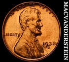 1938-S Lincoln Wheat Cent-Choice Gem BU Red Lustrous No Reserve #i5726