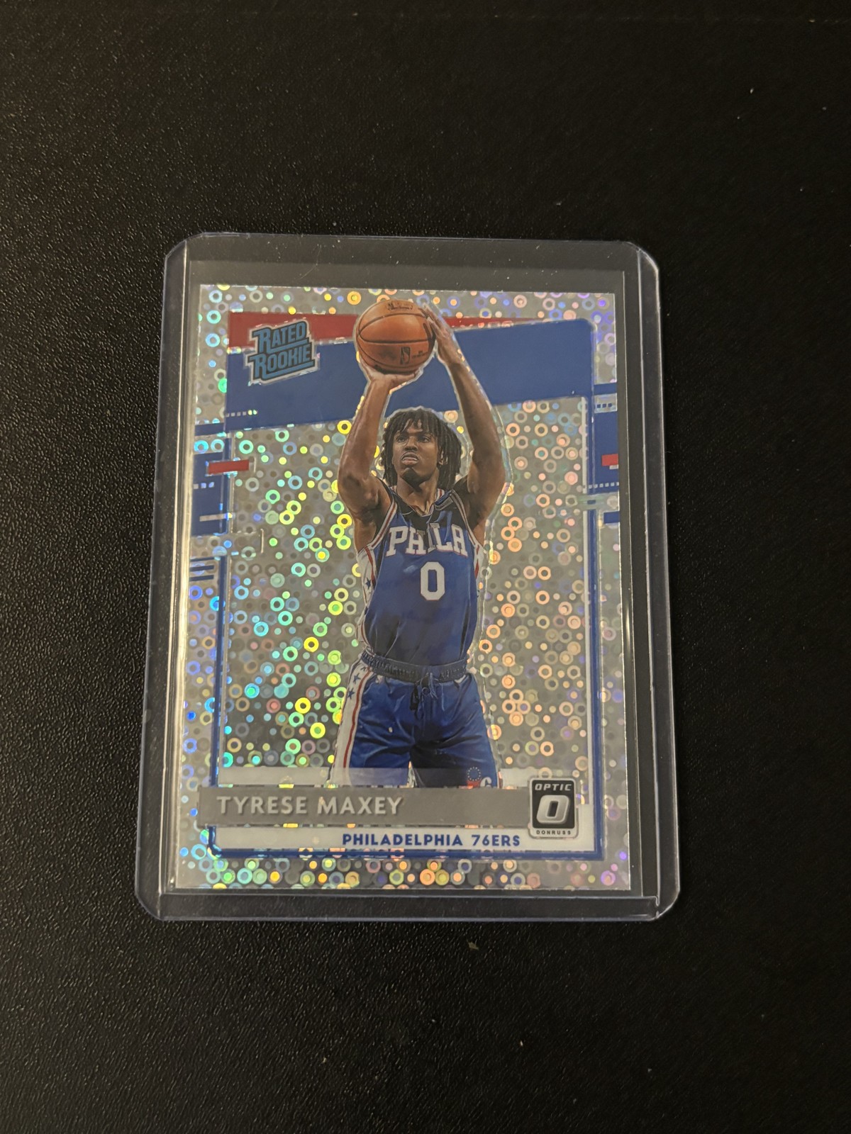 2020-21 Panini Optic - Rated Rookie Tyrese Maxey #171 Fast Break Holo Prizm (RC)