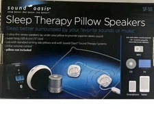 Sound Oasis Sleep Therapy Pillow Speakers 1 Pack New