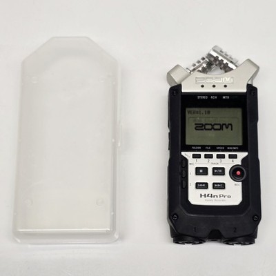 Zoom H4n Pro Handy Recorder Portable Audio Recorder w/ Clear Plastic Case TESTED