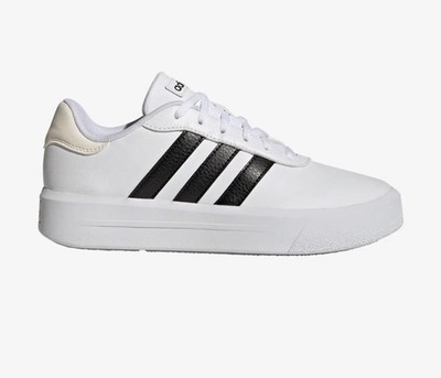 Adidas Court Platform Damen Sneaker Gr 40 2/3 Laufschuhe Freizeit Unisex Weiß 
