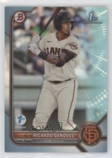 2022 Bowman 1st Edition Sky Blue Foil Ricardo Genoves #BPPF-60 2z3