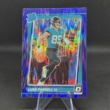 2021 Donruss Optic Luke Farrell Purple Shock Rookie #287 Jaguars