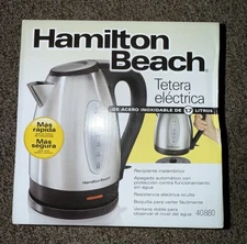 Hamilton Beach Electric Tea Kettle Water Boiler & Heater 1.7 L Cordless