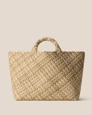 NAGHEDI St Barths Large Melange Tote - Lanai Neutral Shade