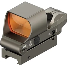 CVLIFE Reflex Red Dot Sight Scope 4 Red Reticle Patterns, Manual, wrench,battery