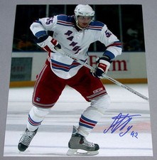 Official  NHL New York Rangers Artem Anisimov  Signed 8x10 Hockey Photo