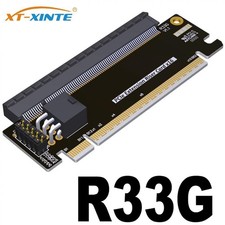 New PCI-E x16 Half to Full Height Extension Riser Card PCIe 5.0 x16 Test Adapter