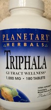Planetary Herbals TRIPHALA 1000 mg 180 Tablets  90 Servings  GI Tract  Digest