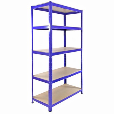 Monsterregal 4 x 90 cm blau Lagerregale mit 4200 kg Fassungsvermögen, Gratisschacht