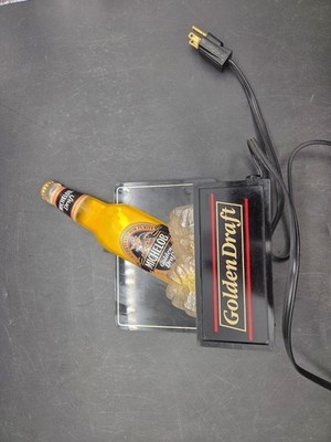Vintage Michelob Golden Draft Beer Bottle On Ice Lighted Barware