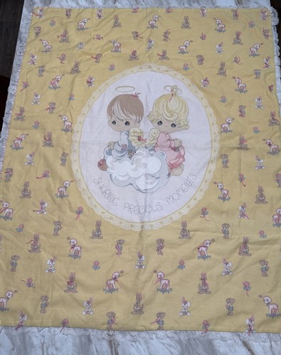 Edredón de cuna de bebé Precious Moments niño niña vintage - Imagen 3 de 12