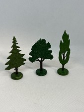3 Lego Vintage Trees 1960's Cypress, Conifer and Fruit Tree - Flat & Hollow Base
