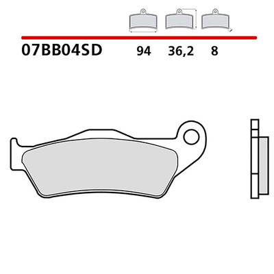 BREMBO REAR BRAKE PAD KIT FOR MOTO GUZZI GRISO 8V SPECIAL EDITION 1200 09-