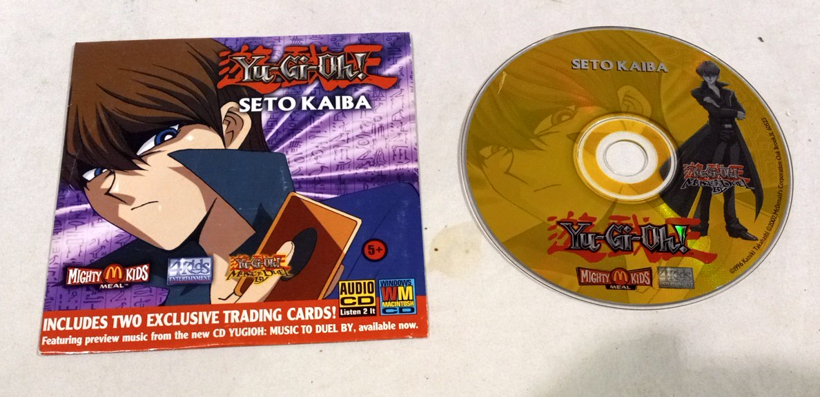 MCDONALDS 1996 YU-GI-OH MIGHTY KIDS MEAL CD - SETO KAIBA - NEW IN