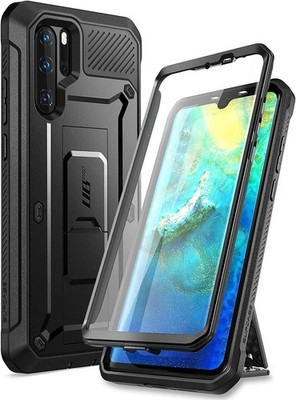 Handyhülle für Huawei P30 Pro 360 Grad Schutz Bumper Case Schwarz