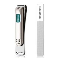 MR.GREEN Nail Clippers Curved Blades Fingernail Cut Nippers Manicure Scissors St