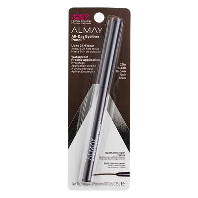 5 Pack Almay Top Of The Line Eyeliner, Black Brown 206, 0.01 oz