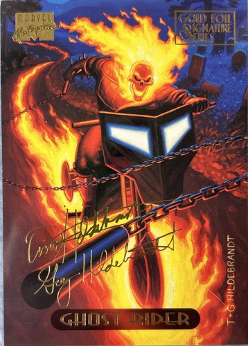 1994 Fleer Marvel Masterpieces Gold Foil Signature Series Ghost Rider #42