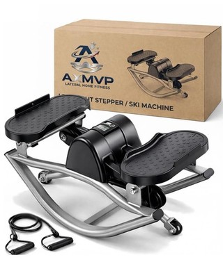 Lateral Rocking Fitness Stepper Home Workout Machine, Low-Impact Side to Side...