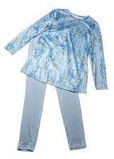 Med. 70s 'Style' Women's Loungewear Set 2-Piece Tunic Stretch