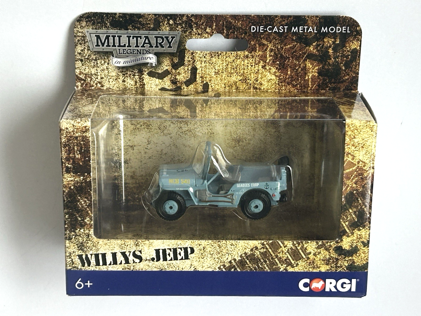 Willys MB Jeep Corgi Military Legends in Miniature diecast metal model #90633
